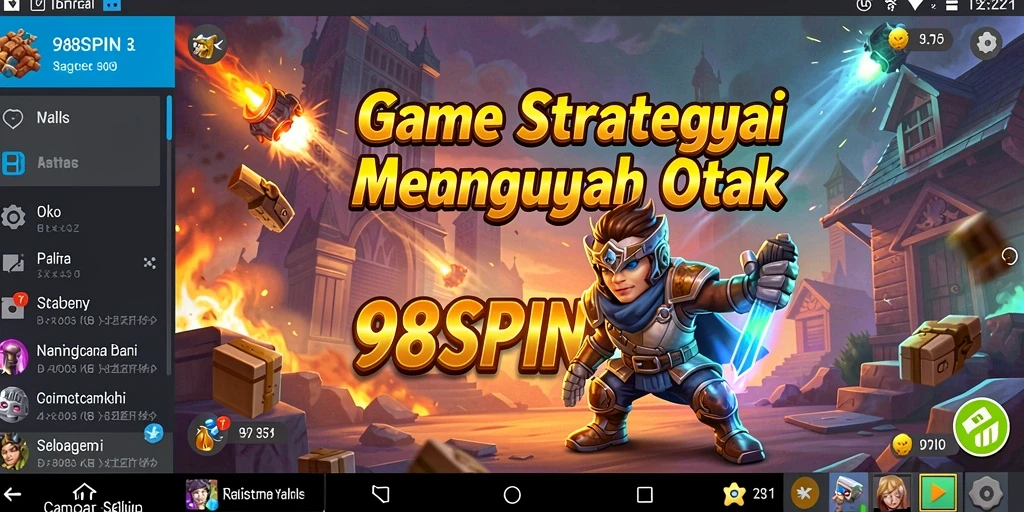 Tampilan gameplay strategis yang mendebarkan di 98SPIN.