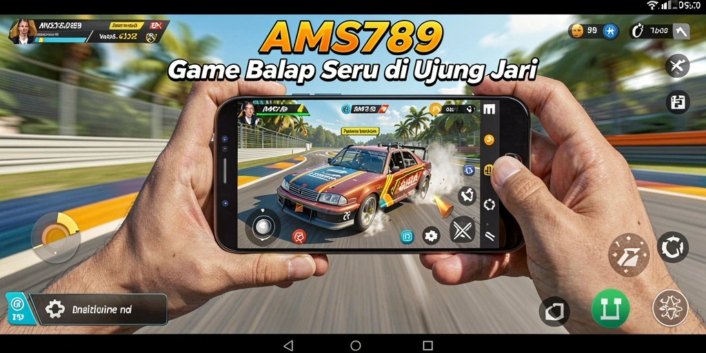 Tampilan gameplay AMS789 dengan aksi balap yang mendebarkan.
