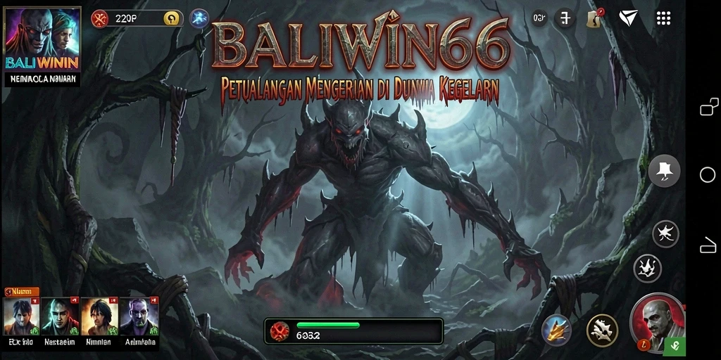 Screenshot BALIWIN66 menampilkan suasana mencekam dalam gameplay.