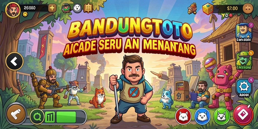 Screenshot gameplay BANDUNGTOTO yang menunjukkan aksi seru di tingkat yang menantang.
