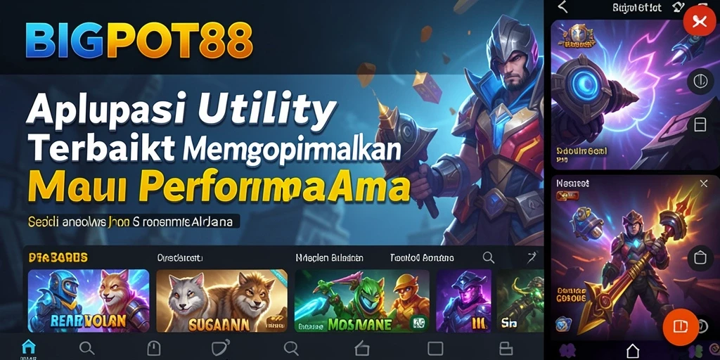 Tampilan antarmuka utama aplikasi BIGPOT88 yang modern dan mudah digunakan.