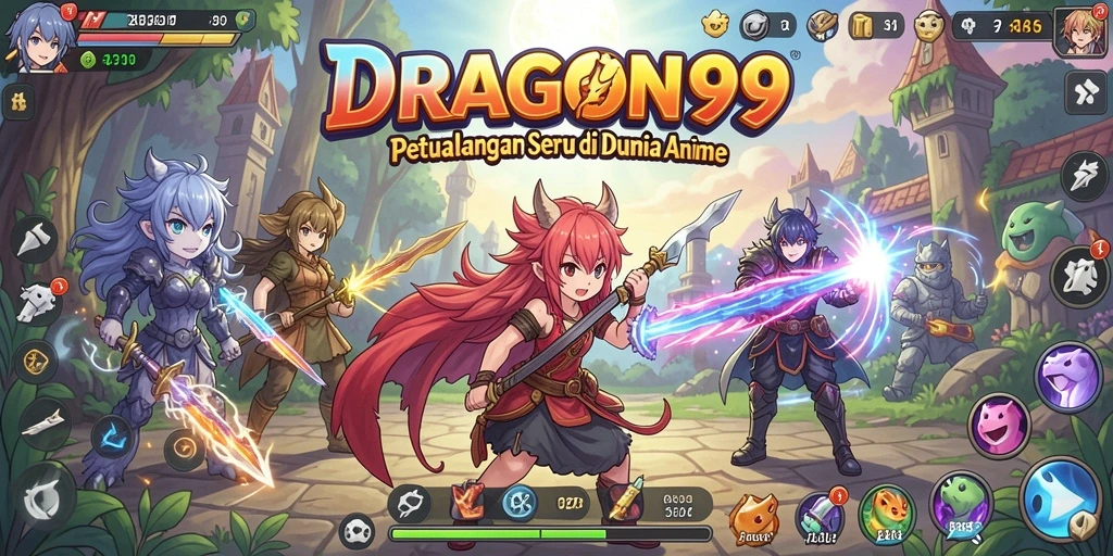 Tampilan menarik dari gameplay <strong>DRAGON99</strong> yang penuh aksi Anime.