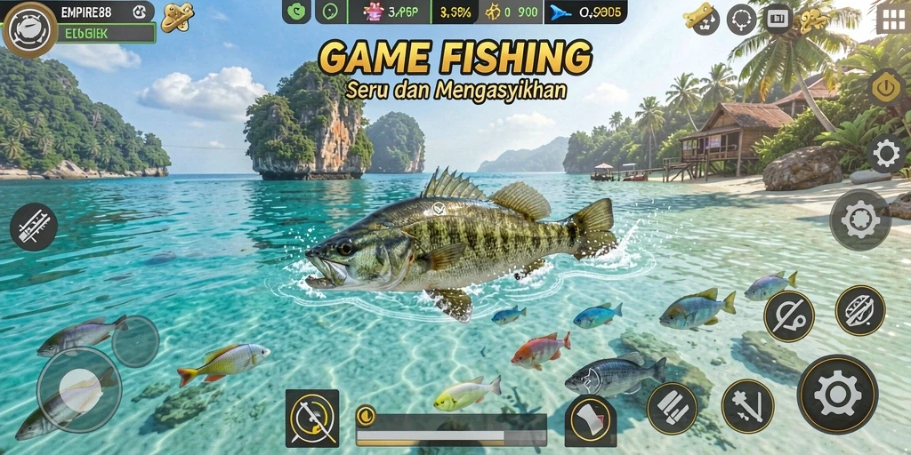 Screenshot EMPIRE88 menampilkan aksi memancing yang seru dan grafis menawan.