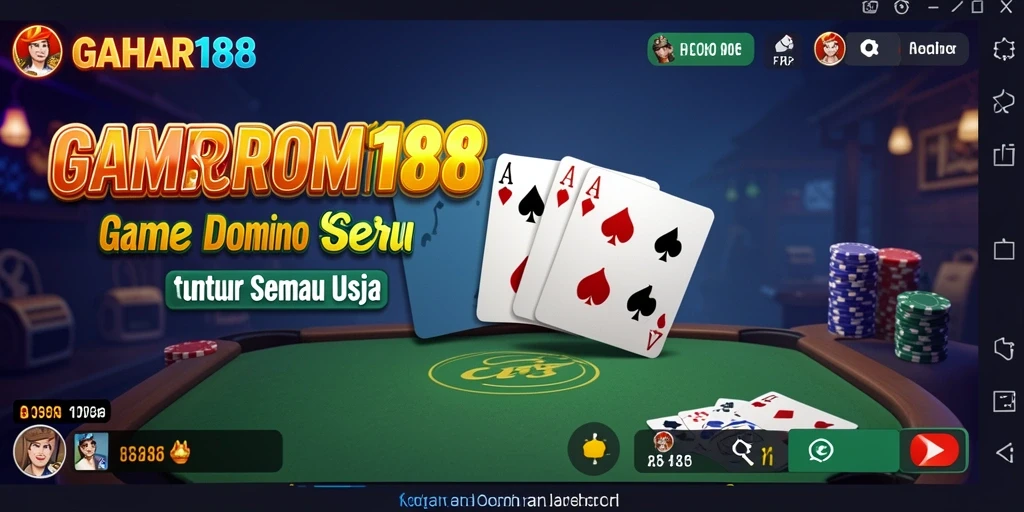 Screenshot gameplay GAHAR188 yang menunjukkan keseruan permainan Domino.