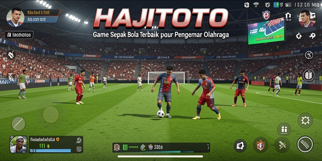 Tampilan gameplay menegangkan di <strong>HAJITOTO</strong> dengan aksi sepak bola yang seru.
