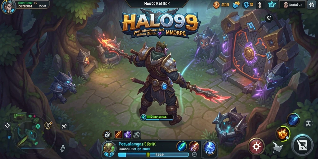 Tampilan gameplay menarik dalam petualangan MMORPG HALO99.