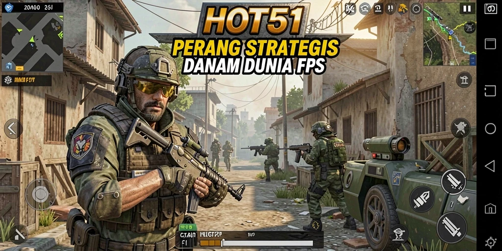 Tampilan gameplay HOT51 yang mendebarkan dan penuh aksi.