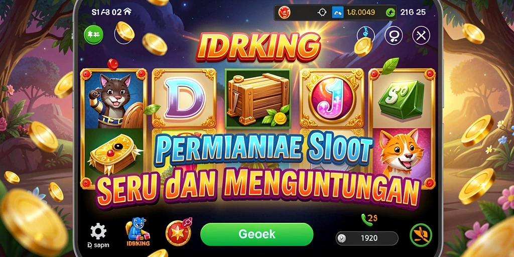 Tampilan gameplay menarik dari IDRKING yang membuat ketagihan.