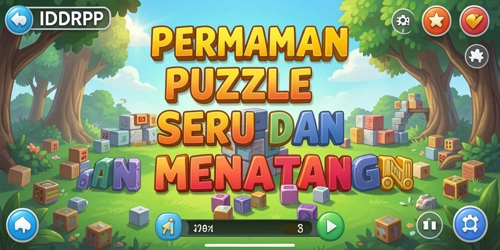 Screenshot gameplay IDRRP yang menampilkan suasana permainan Puzzle.