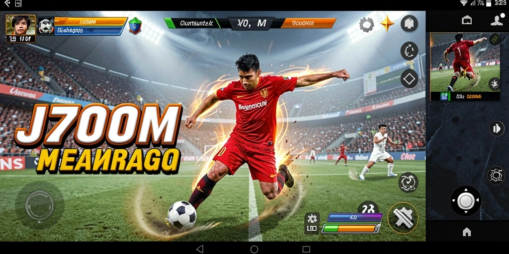 Tampilan menarik dari gameplay J200M yang penuh aksi olahraga.