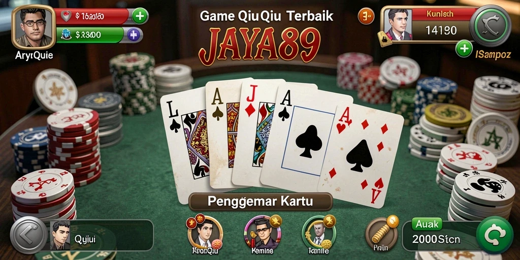 Tampilan gameplay seru dalam JAYA89 dengan aksi QiuQiu.