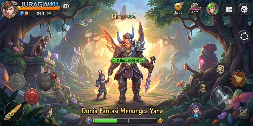Tangkapan layar dari gameplay JURAGAN404 yang menampilkan aksi pertempuran seru.