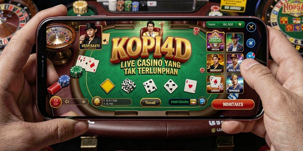 Screenshot gameplay KOPI4D dengan dealer langsung yang menarik.