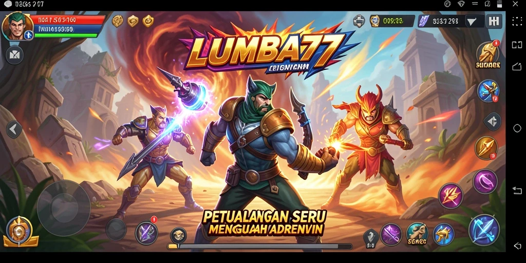 Tampilan gameplay LUMBA77 yang menawan dan penuh petualangan.