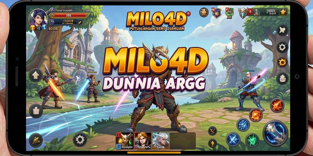Screenshot gameplay MILO4D yang menampilkan aksi pertarungan seru.
