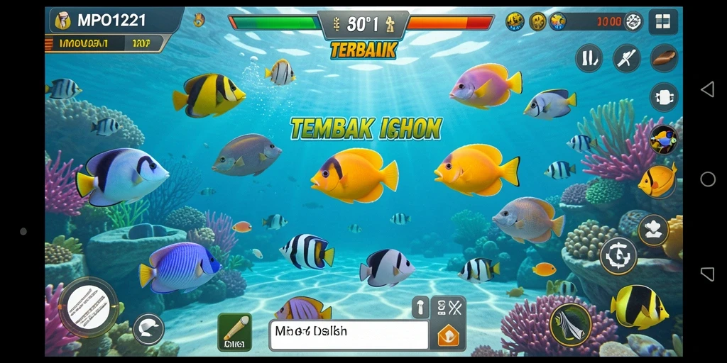 Tampilan gameplay seru Tembak Ikan di MPO1221.