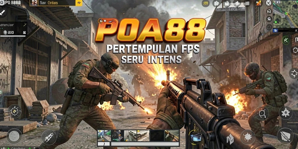 Screenshot gameplay POA88 menampilkan aksi tembak-menembak yang menegangkan.