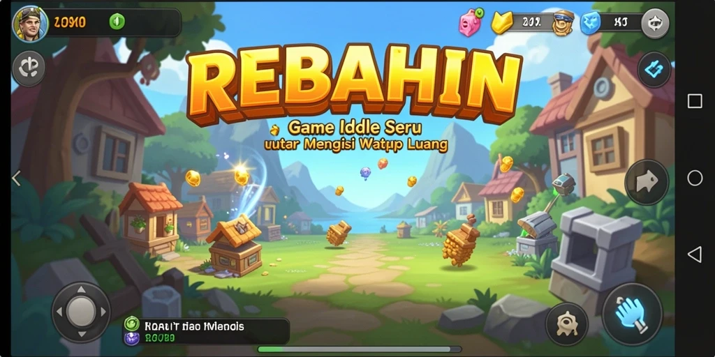 Tampilan menarik dari gameplay REBAHIN yang seru.