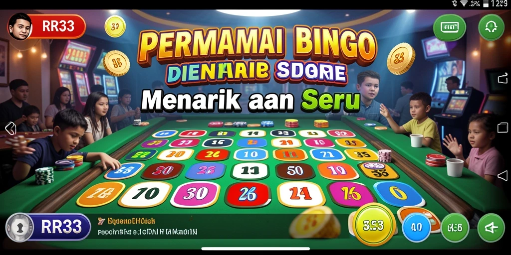 Tampilan gameplay menarik dari permainan Bingo RR33.
