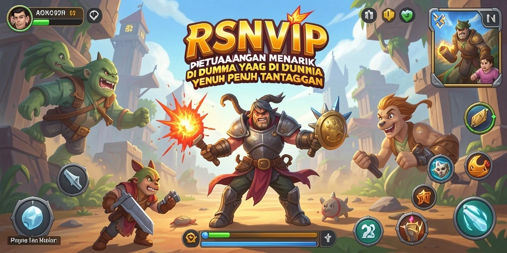 Tampilan gameplay RSNVIP dengan petualangan yang mendebarkan.