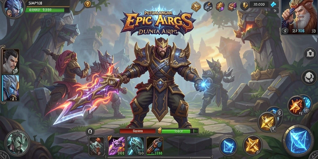 Screenshot utama SIAP108 menampilkan aksi epik dalam gameplay ARPG.