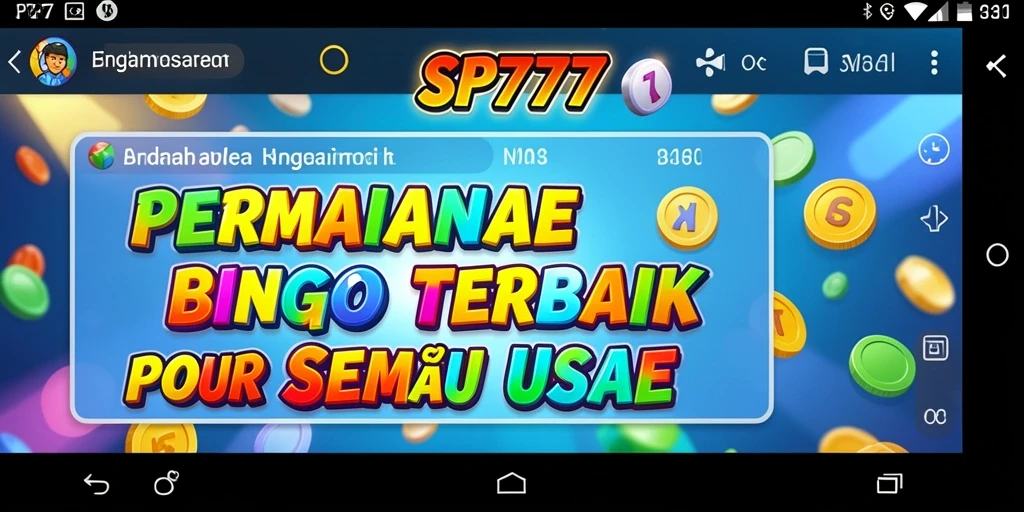 Tampilan menarik dari permainan Bingo di SP777 yang bikin ketagihan.