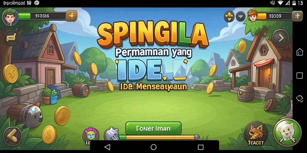 Tampilan gameplay SPINGILA yang menarik dan penuh warna.