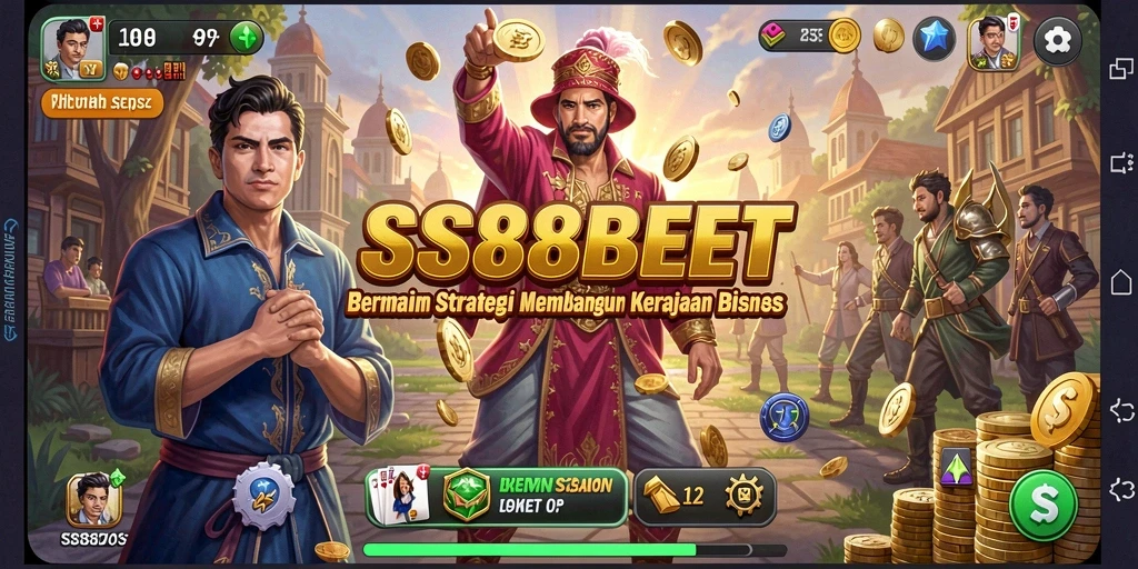 Screenshot gameplay SS88BET menampilkan aktivitas mengelola bisnis Tycoon.