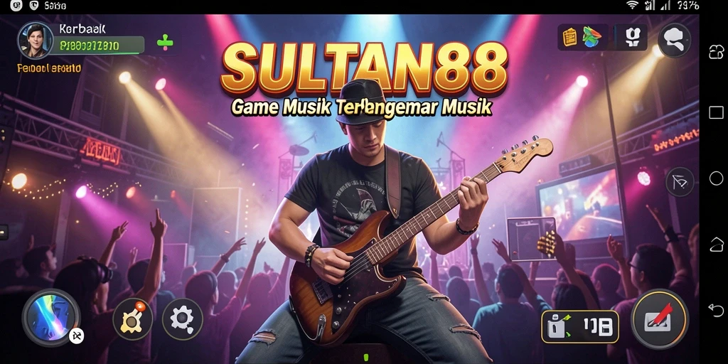 Screenshot utama SULTAN88 menampilkan gameplay interaktif dan seru dalam permainan musik.