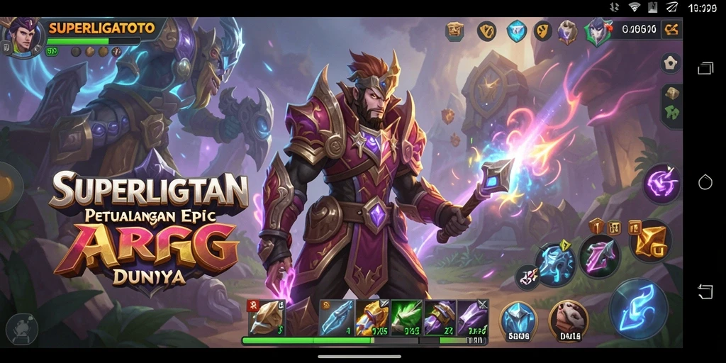 Gameplay super menarik dalam <strong>SUPERLIGATOTO</strong>, tunjukkan aksi heroik.