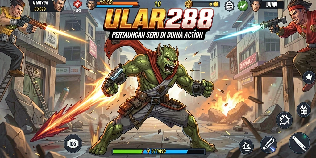 Gameplay ULAR288 yang seru dengan aksi bertarung intens.