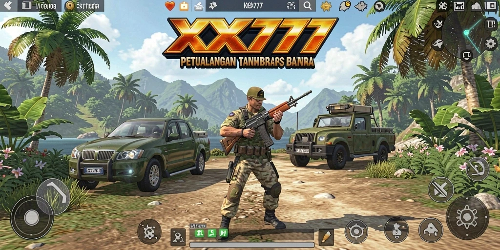 Gameplay menarik dari XXX777 di dunia terbuka yang luas.